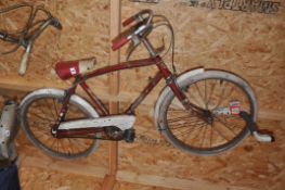 A VINTAGE TRIUMPH RODEO CHILDS BIKE with 15in frame, what appears to be original paint (some rust