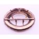 A Georgian paste buckle, cased. 4 cm x 3 cm. - Image 3 of 6
