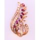 An unmarked gold floral spray brooch 8 grammes. 5 cm high. - Image 1 of 6