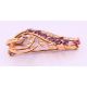 An unmarked gold floral spray brooch 8 grammes. 5 cm high. - Image 3 of 6