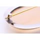 A silver agate brooch. 6 cm x 4 cm. - Image 5 of 5