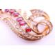 An unmarked gold floral spray brooch 8 grammes. 5 cm high. - Image 5 of 6