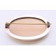A silver agate brooch. 6 cm x 4 cm. - Image 4 of 5