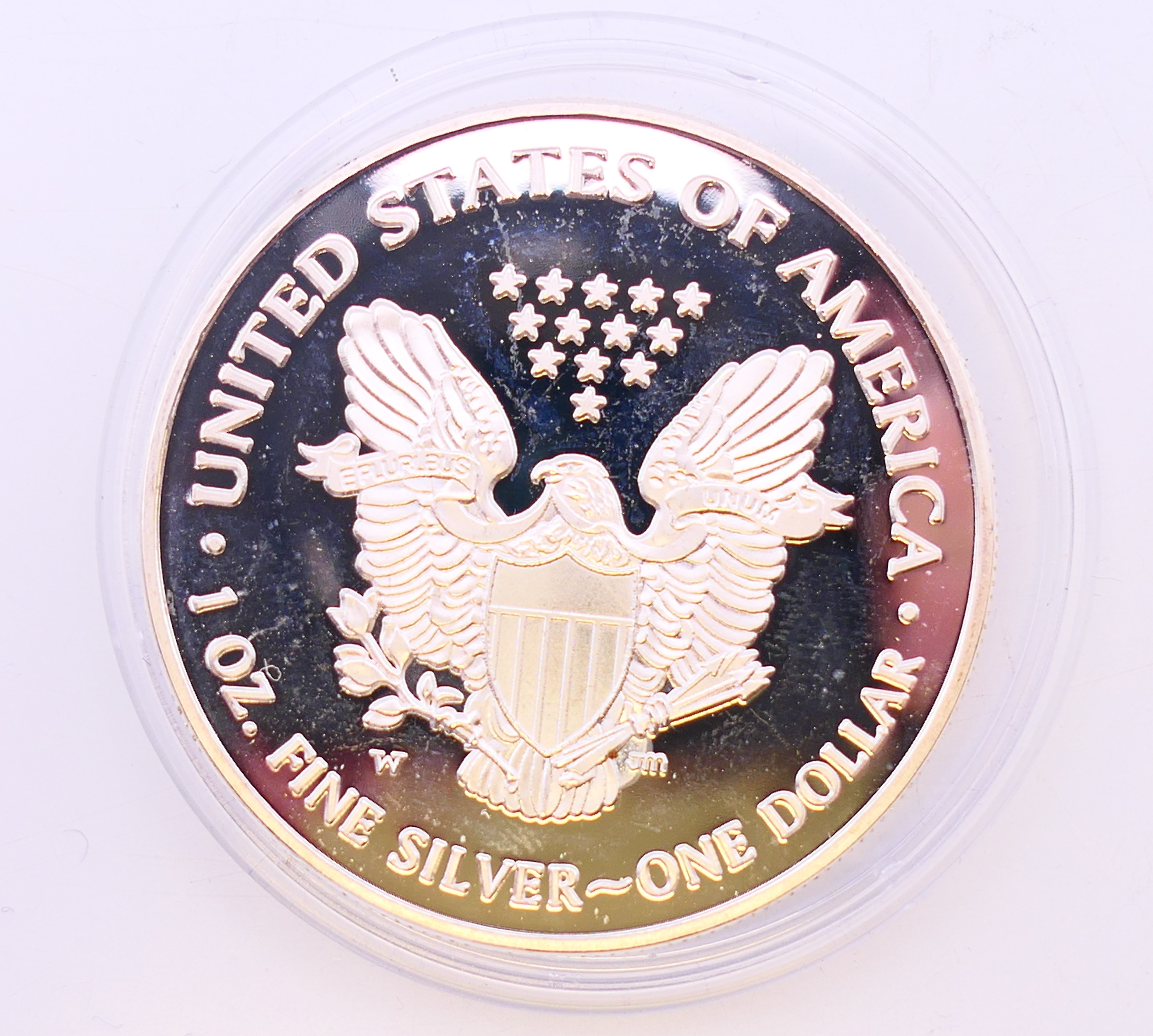A 2000 one ounce fine silver USA one dollar coin. - Image 2 of 2