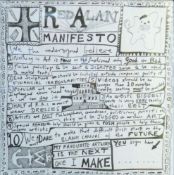 PERRY, SIR GRAYSON CBE RA (born 1960) British (AR), Red Alan, Manifesto, a print, framed and glazed.