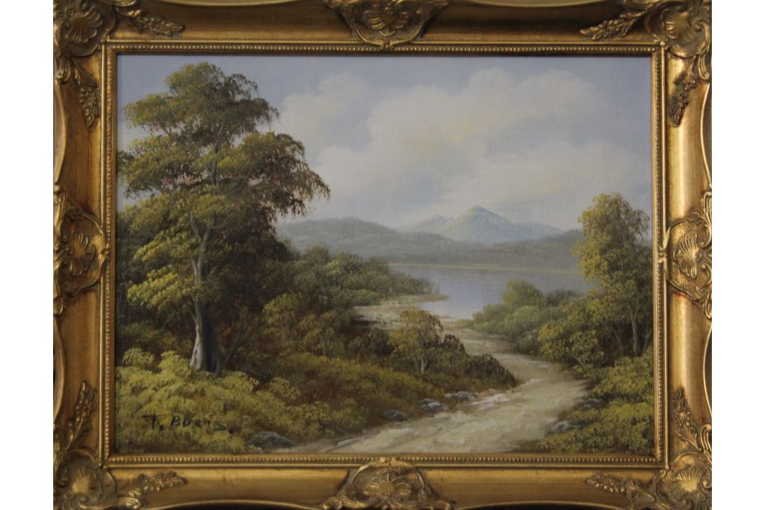 A quantity of various paintings etc. The largest 132 x 72 cm. - Image 8 of 8