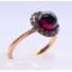 A 9 ct gold band and an unmarked gold cabochon set ring. - Image 7 of 8