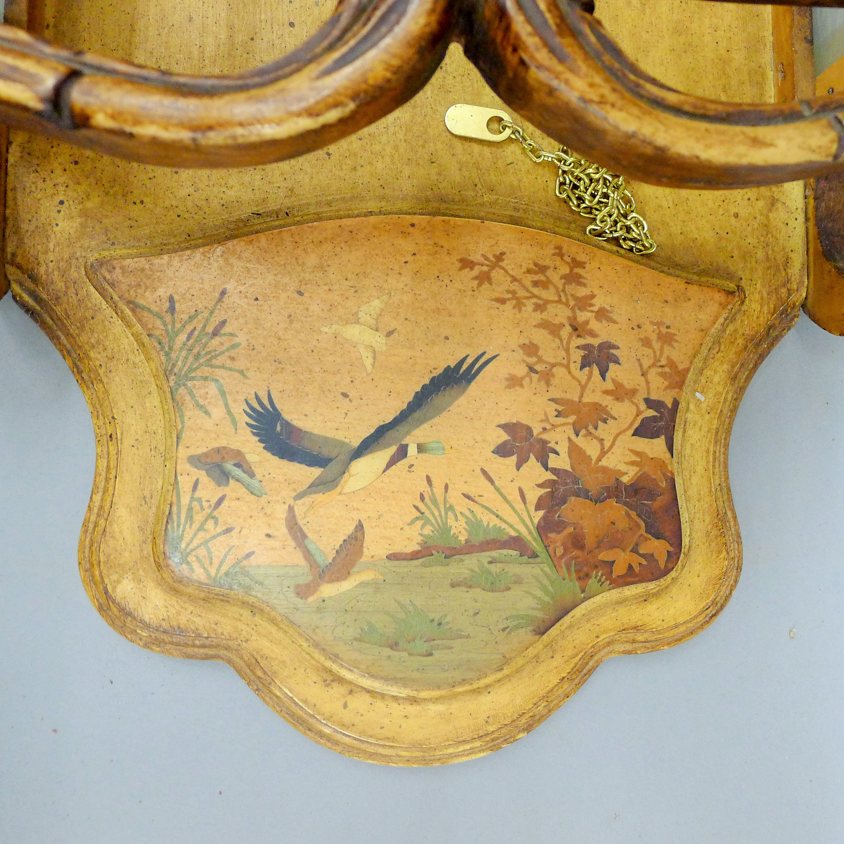 An Art Nouveau-style wall clock. 90 cm high. - Image 6 of 12
