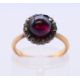 A 9 ct gold band and an unmarked gold cabochon set ring. - Image 6 of 8