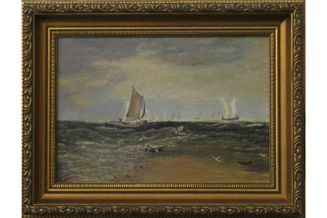 A quantity of various paintings etc. The largest 132 x 72 cm. - Image 6 of 8