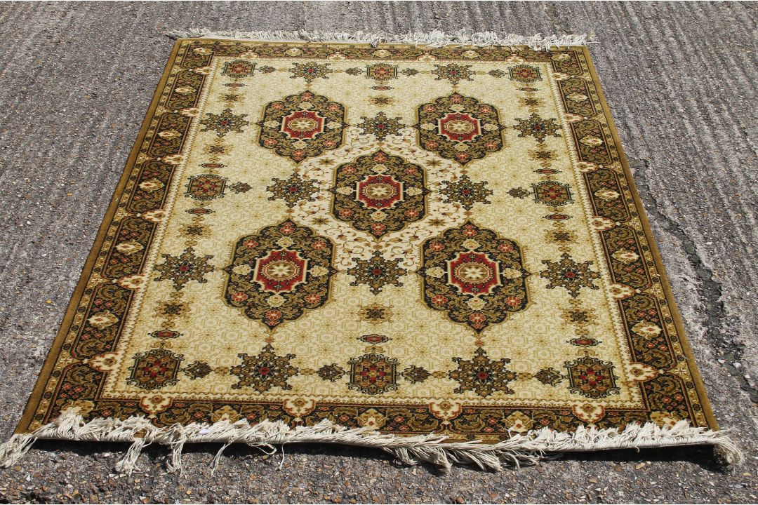 Four various rugs. The largest 140 cms wide. - Image 8 of 13