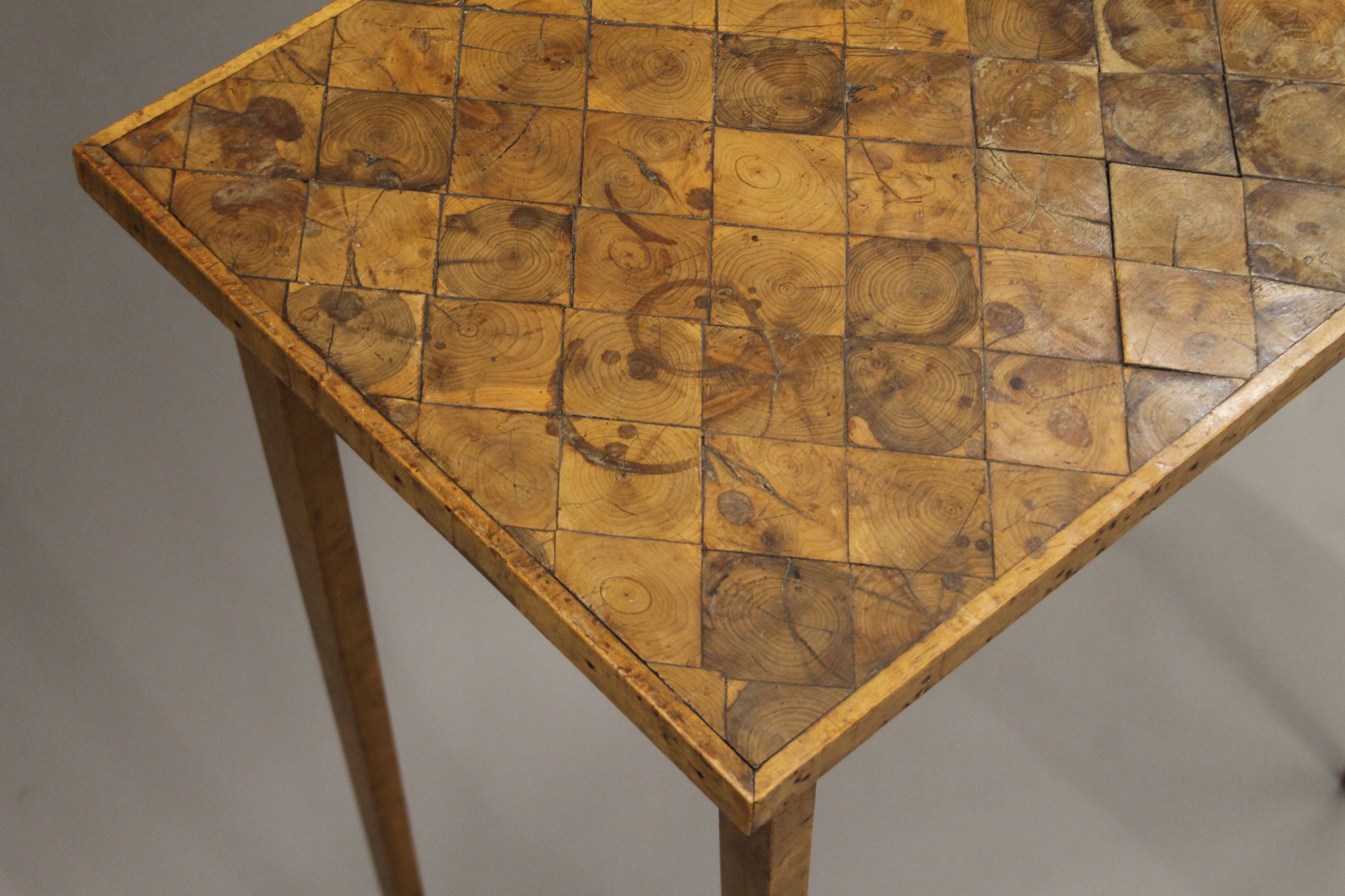 A 19th century oyster-veneered occasional table. 62 x 36 cm. - Image 4 of 5