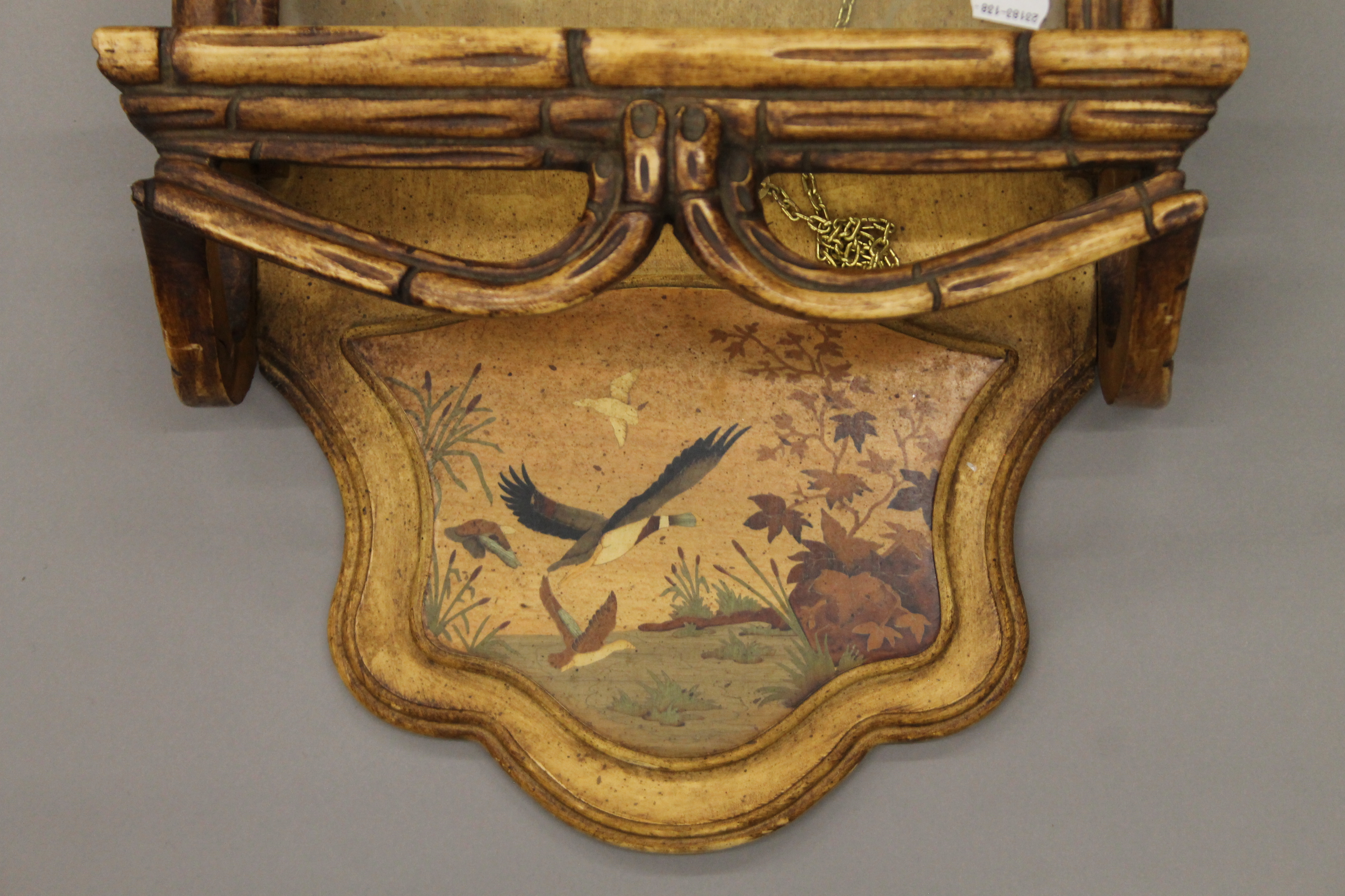 An Art Nouveau-style wall clock. 90 cm high. - Image 3 of 12