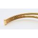 A 9 ct gold bracelet. 6 cm diameter. 6.4 grammes total weight. - Image 4 of 6