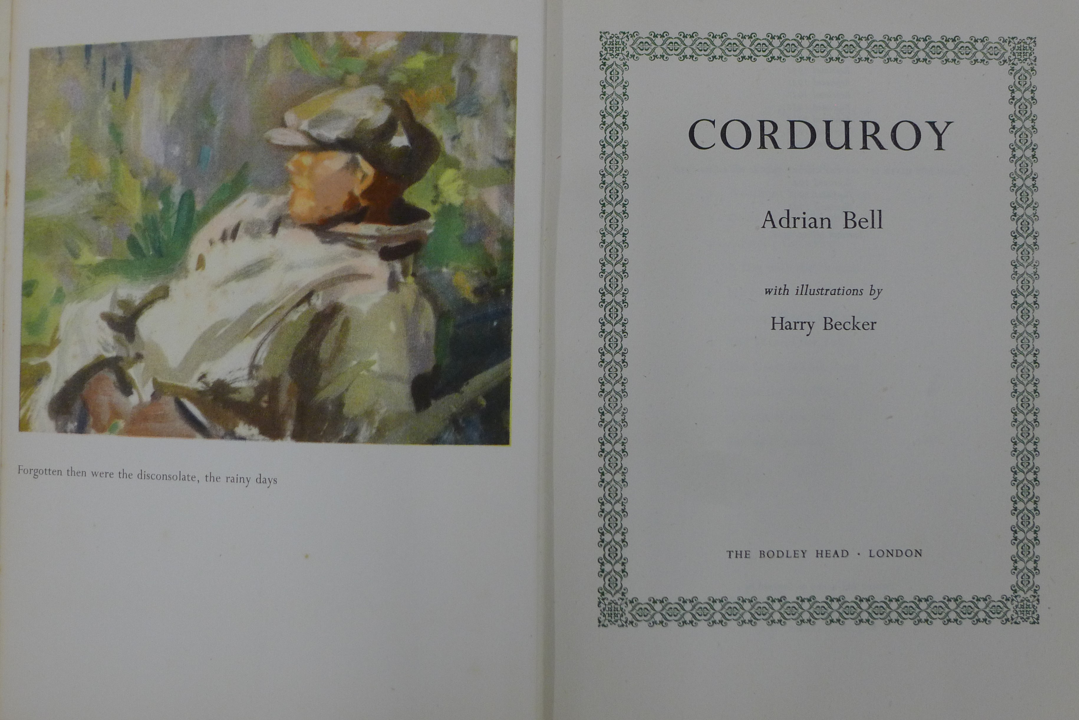 BELL, ADRIAN, Corduroy and the Cherry Tree, both first illustrated editions. - Image 5 of 5