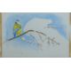 HAMPTON, MICHAEL (born 1937) British (AR), Blue Tit, watercolour. 18 cm x 26 cm. - Image 2 of 2