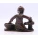 A bronze model of a boy cooking. 7 cm wide. - Image 3 of 4