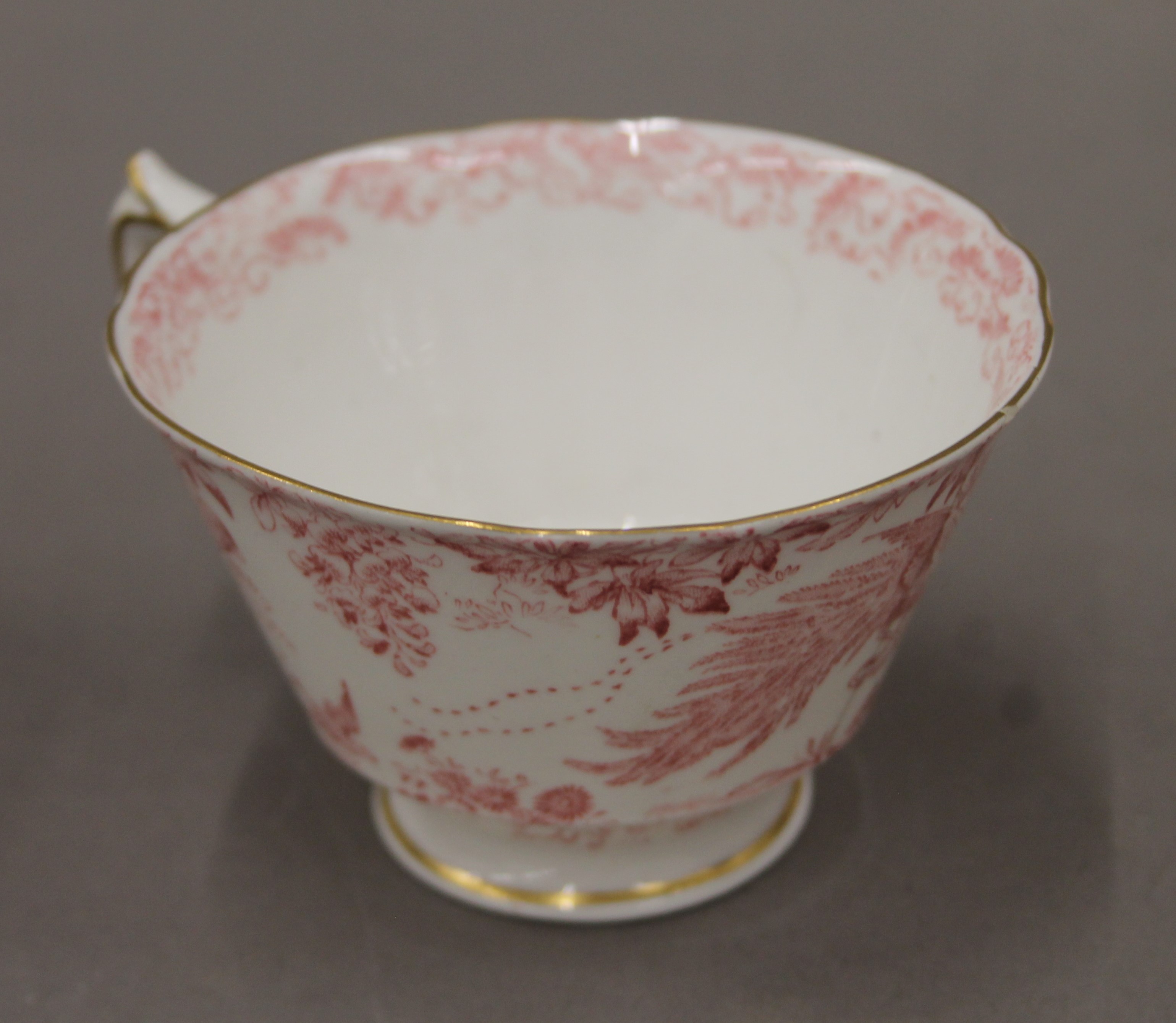 A quantity of Royal Crown Derby porcelain tea wares. The teapot 19 cm long. - Image 4 of 5