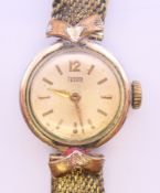 A Tudor by Rolex wristwatch, together with guarantee booklet. 1.8 cm wide.