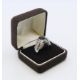 A 10 KT white gold dress ring, possibly set with a tourmaline. Ring size T/U. - Image 7 of 7