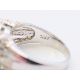 A 10 KT white gold dress ring, possibly set with a tourmaline. Ring size T/U. - Image 5 of 7