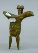 A Chinese bronze jue. 19.5 cm high.