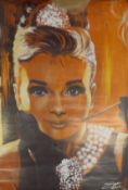 Poster - AUDREY HEPBURN. 91 cm x 61 cm.