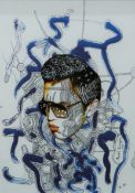 KURAGIN, PAVEL (born 1983) Russian, Grace Jones?, a limited edition print, framed and glazed.