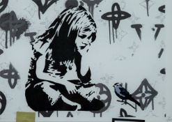 DEATH NYC, (Contemporary) American, 'Banksy Blue Bird',