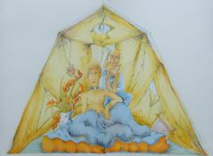 GREEN RA, ANTHONY (born 1939) British (AR), The Tent, two part signed limited edition print,