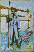 CHILDISH, BILLY (born 1959) British (AR), Self Portrait With Stick,