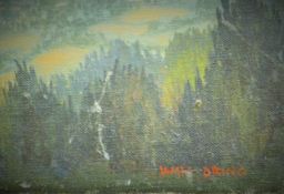 DRING, JAMES (1905-1985) British (AR), Landscape, oil on canvas, signed, unframed. 26 cm x 36 cm.