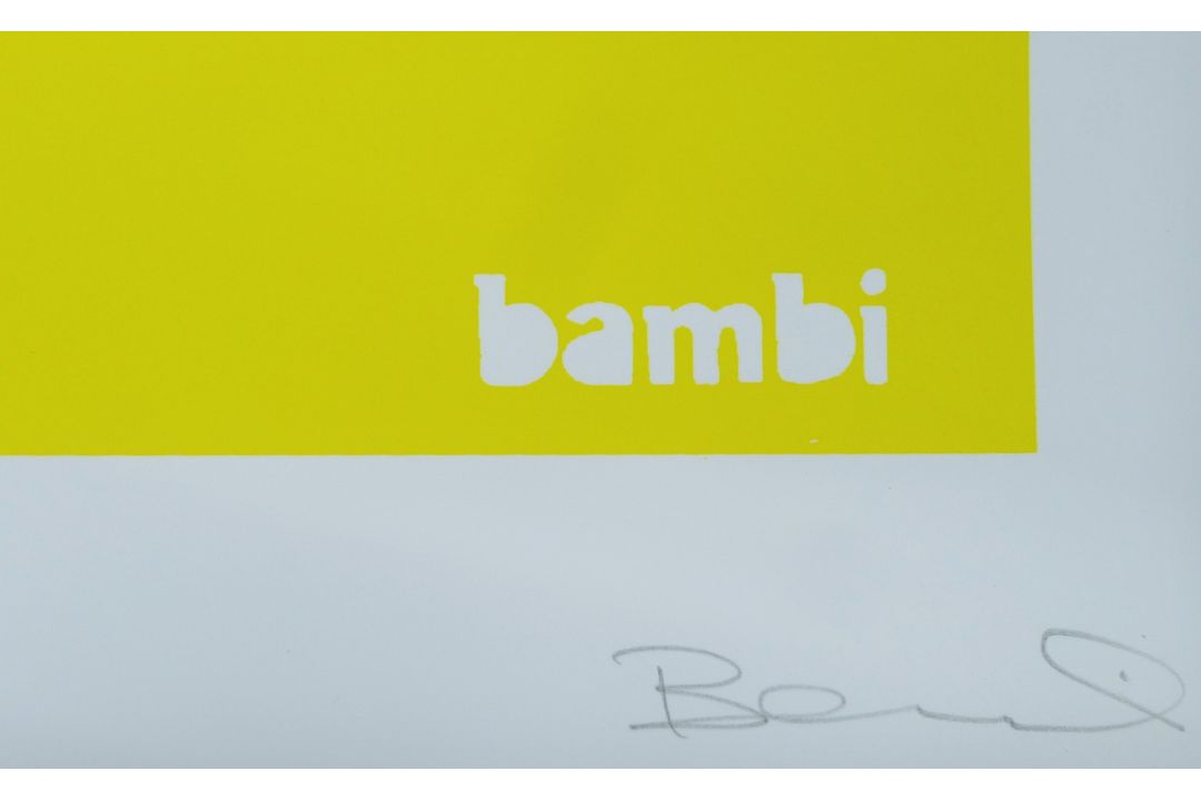 BAMBI (Contemporary) British (AR), Freedom, a signed limited edition print on card, numbered 67/100, - Image 2 of 3