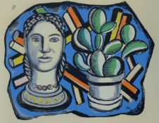 LEGER, FERDINAND (1881-1955) French (AR) Head, a limited edition print on paper, numbered 827/1000,