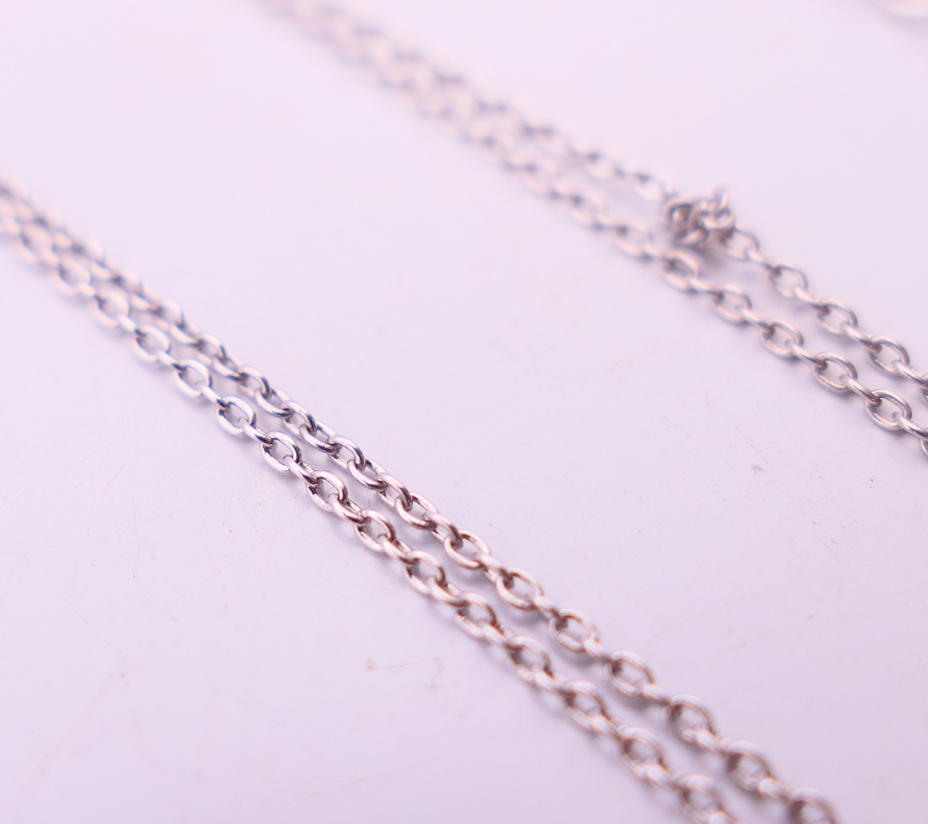 A tanzanite set pendant on chain and a ring. ring size N. - Image 13 of 14