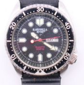 A Blandford SA Neptune gentleman's diving watch. 4.5 cm wide.