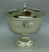 A four-bottle Moet cooler. 39 cm high.