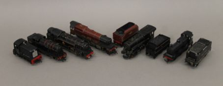 Two boxes of Hornby Dublo locomotives and carriages etc.