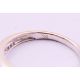 An 18 K white gold and diamond two-row ring. Ring size M. - Image 4 of 5