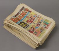 A collection of 1980's The Beano comics and The Topper, The Beezer, The Dandy, Nutty, etc.