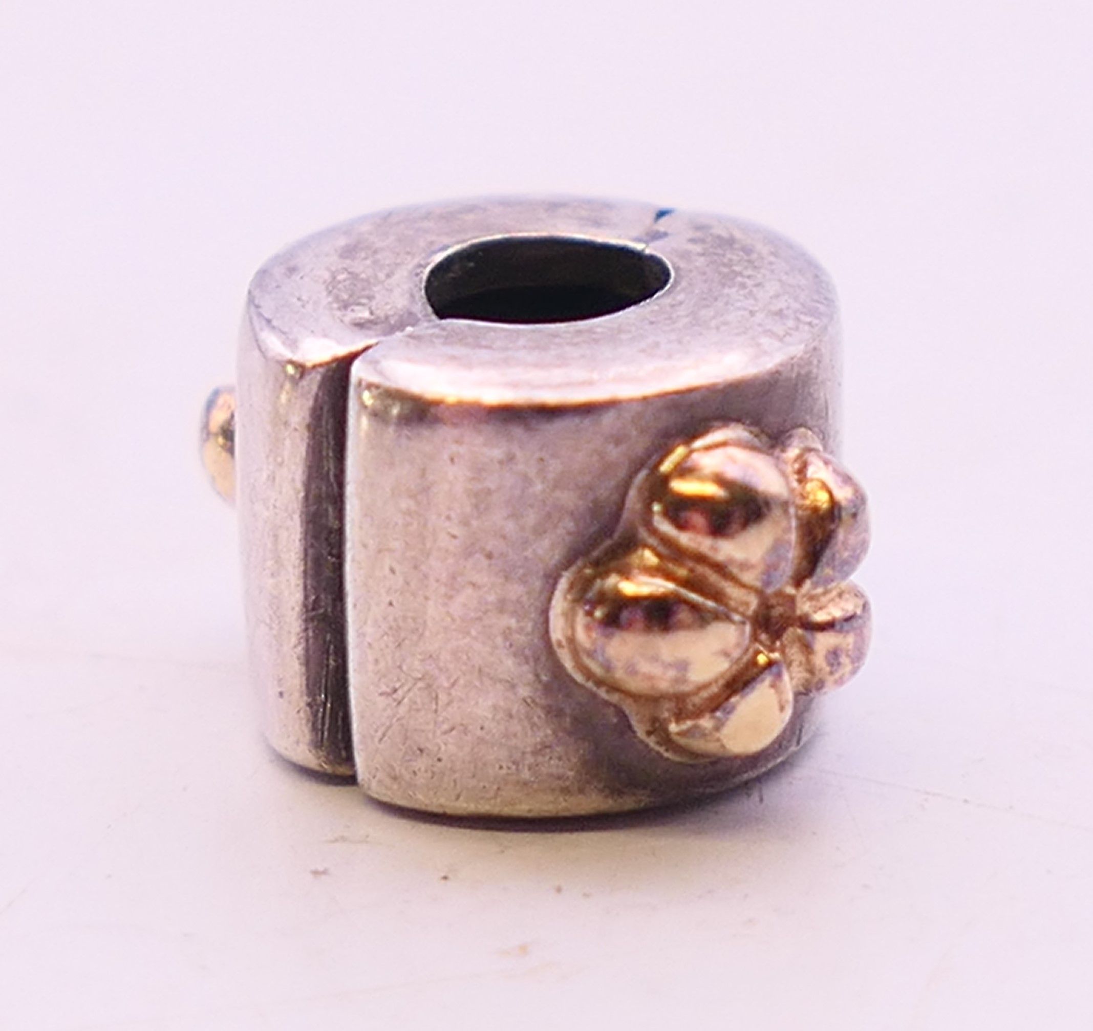 A boxed silver Pandora ring with four silver Pandora charms. Ring size L. - Image 10 of 16