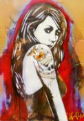 COPYRIGHT (20th/21st century) British (AR), The Tattoo Girl, a limited edition print on card,