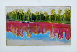 CHILDISH, BILLY (born 1959) British (AR), River Reflection, a signed limited edition print on card,