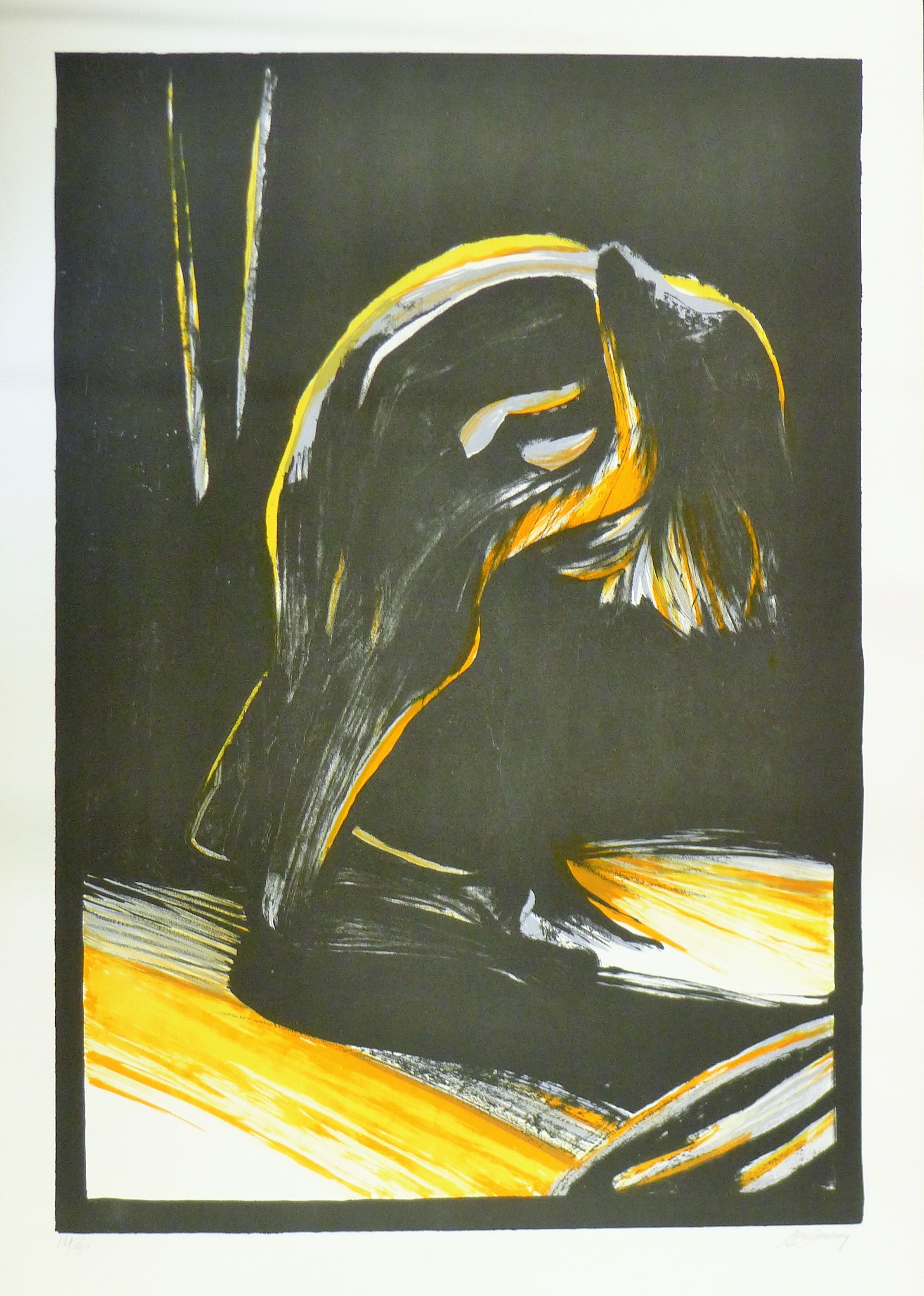 DUNKLEY, SUE (born 1942) British, Nude, a signed limited edition lithographic print on card,