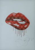 POPE, SARA, (born 1973) British (AR), Red Lips, a signed limited edition print for The Big Issue,