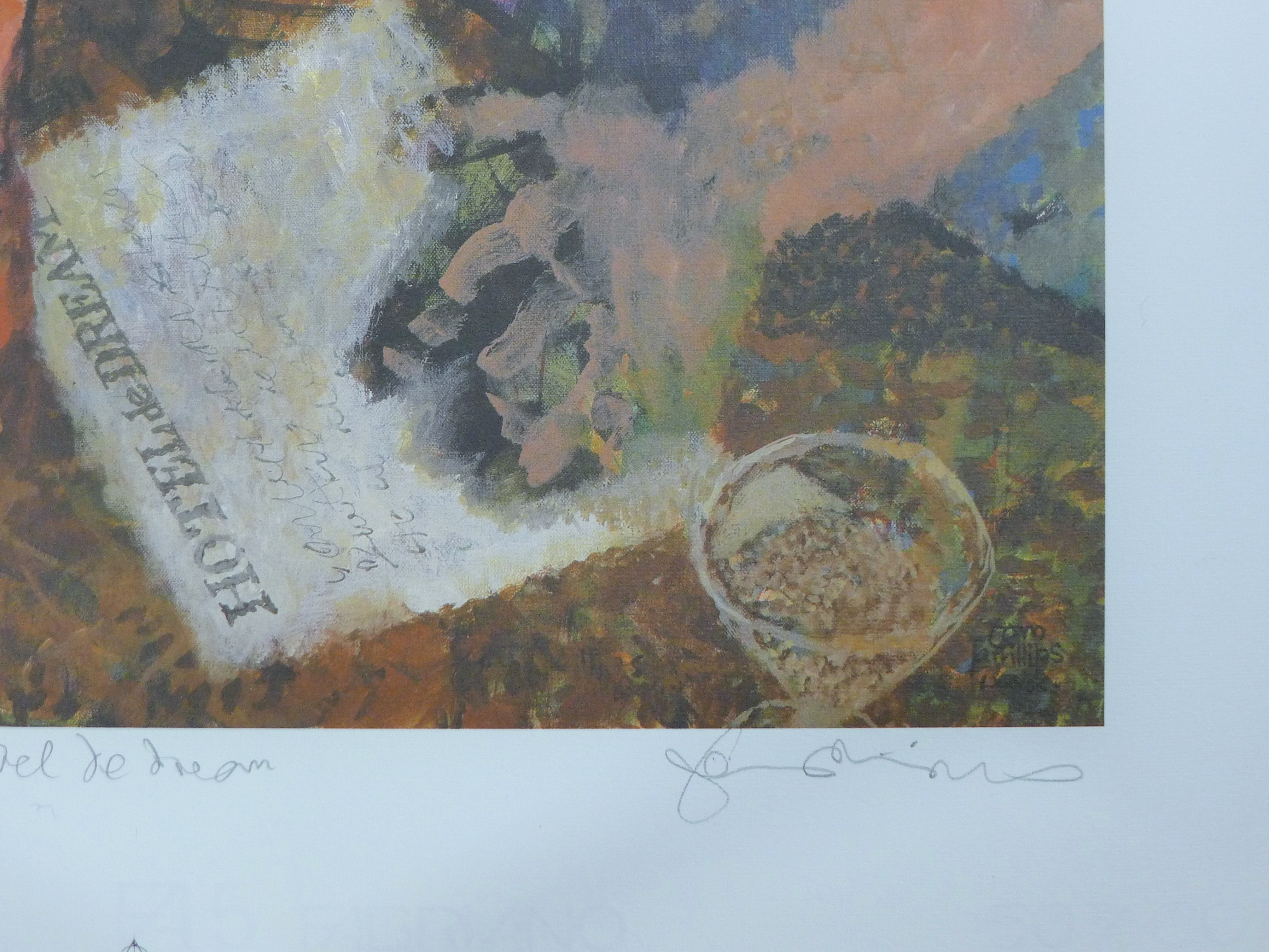 PHILLIPS, TOM (born 1927) British (AR), Hotel de Dream, a signed limited edition print on card, - Image 2 of 3