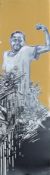 SWOON (CALEDONIA CURRY) (born 1977) American, Strong Boy, a signed artist's proof print on card,