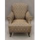 A Victorian upholstered armchair. 85 cm wide, 91 cm high, 81 cm deep overall, seat 59 cm deep. - Image 1 of 4