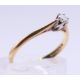An 18 ct gold, diamond solitaire ring. 1.5 grammes total weight. Ring size K. - Image 3 of 6