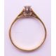 An 18 ct gold, diamond solitaire ring. 1.5 grammes total weight. Ring size K. - Image 6 of 6